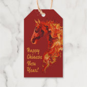 Vuurpaard Cadeaulabels (Achterkant)