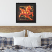 Vuurpaard Canvas Afdruk (Insitu (Slaapkamer))