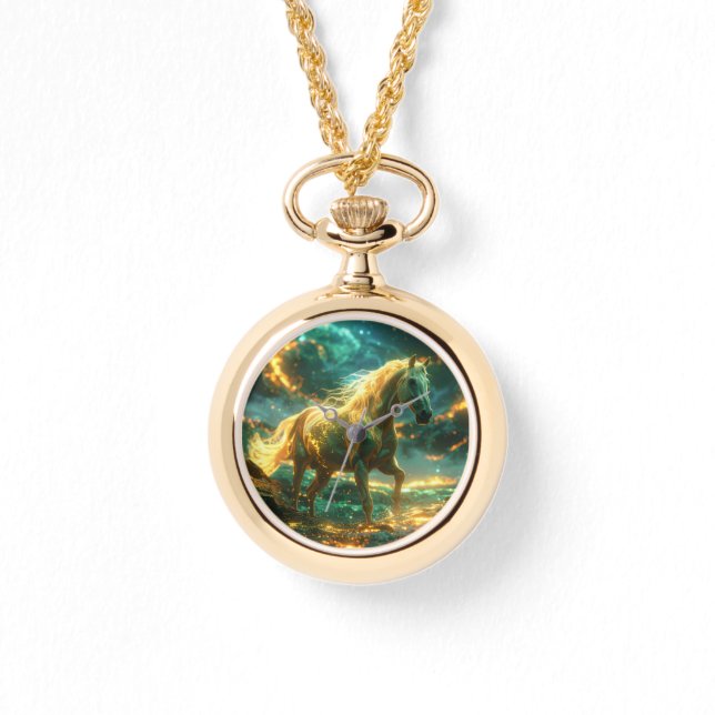 Vuurpaard - Chinese Zodiac -  Horloge (Voorkant)
