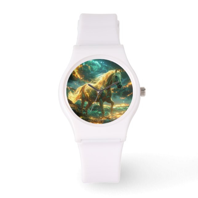 Vuurpaard - Chinese Zodiac -  Horloge (Voorkant)