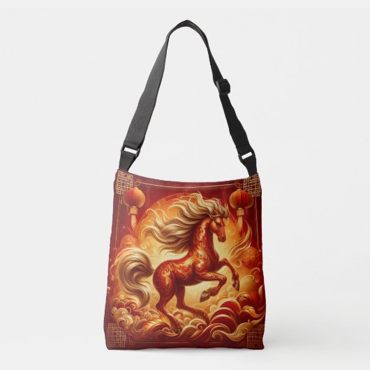 Vuurpaard crossbody tas (Voorkant)