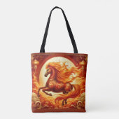 Vuurpaard Ook Tote Bag (Achterkant)