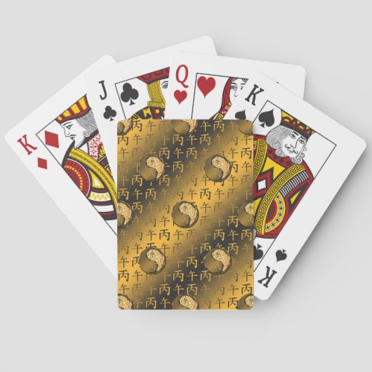 Vuurpaard Pokerkaarten (Achterkant)
