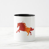 Vuurpaard Sticker Mok (Midden)