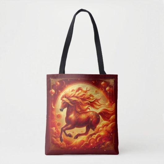 Vuurpaard Teveel Tote Bag (Voorkant)