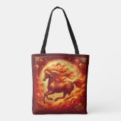 Vuurpaard Teveel Tote Bag (Achterkant)