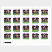 Vuurpaard Vierkante Sticker (Vel)