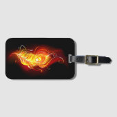 Vuurpacock Veer Bagagelabel (Voorkant (horizontaal))