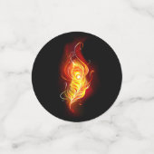 Vuurpacock Veer Confetti (Kleine voorkant)