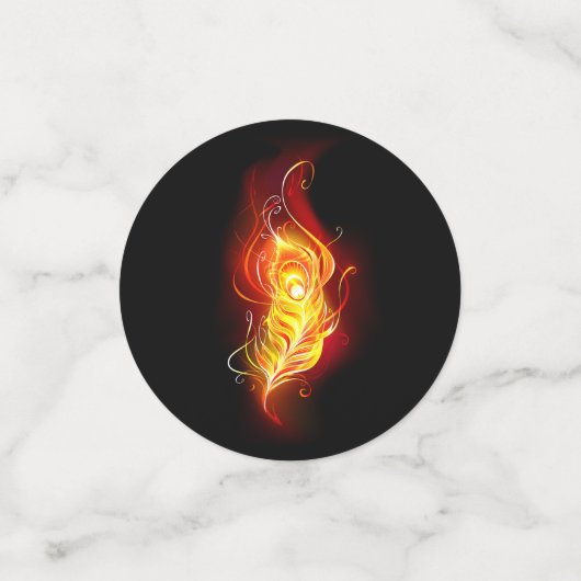 Vuurpacock Veer Confetti (Kleine voorkant)