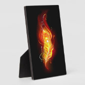 Vuurpacock Veer Fotoplaat (Zijkant)