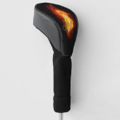 Vuurpacock Veer Golfheadcover (Schuin)