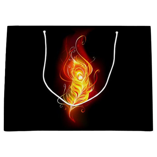 Vuurpacock Veer Groot Cadeauzakje (Voorkant)