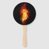 Vuurpacock Veer Handwaaier (Voorkant)