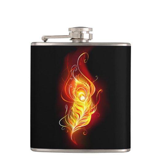 Vuurpacock Veer Heupfles (Voorkant)