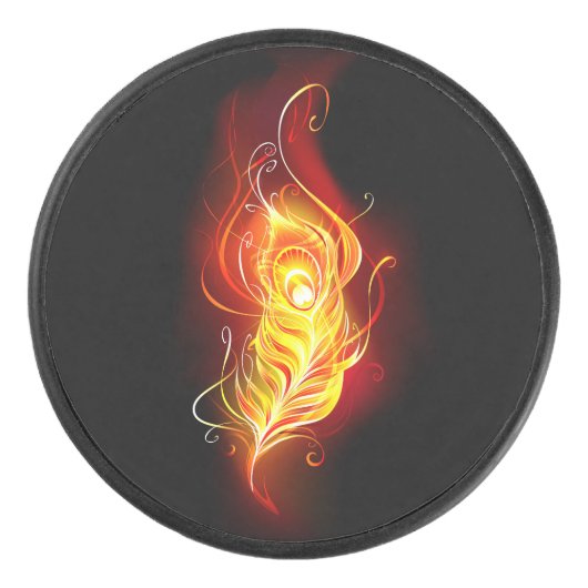 Vuurpacock Veer Hockey Puck (Voorkant)
