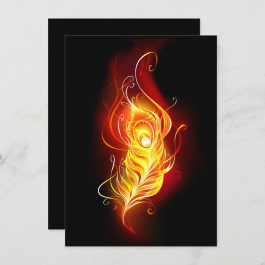 Vuurpacock Veer Informatiekaartje (Voorkant / Achterkant)