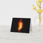 Vuurpacock Veer Kaart (Gele Bloem)