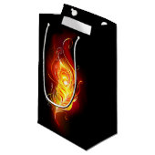 Vuurpacock Veer Klein Cadeauzakje (Voorkant Gekanteld)