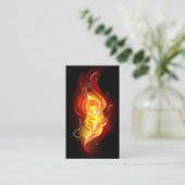 Vuurpacock Veer Kortingskaartje (Staand voorkant)