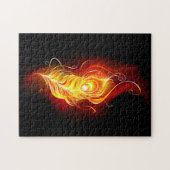 Vuurpacock Veer Legpuzzel (Horizontaal)