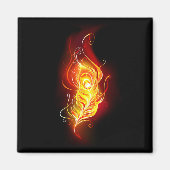 Vuurpacock Veer Magneet (Voorkant)