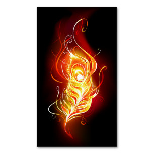 Vuurpacock Veer Magnetisch Visitekaartje