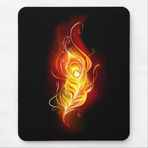 Vuurpacock Veer Muismat