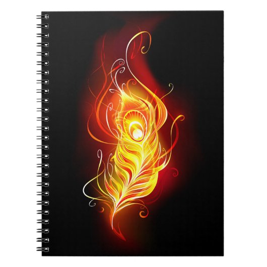 Vuurpacock Veer Notitieboek (Voorkant)