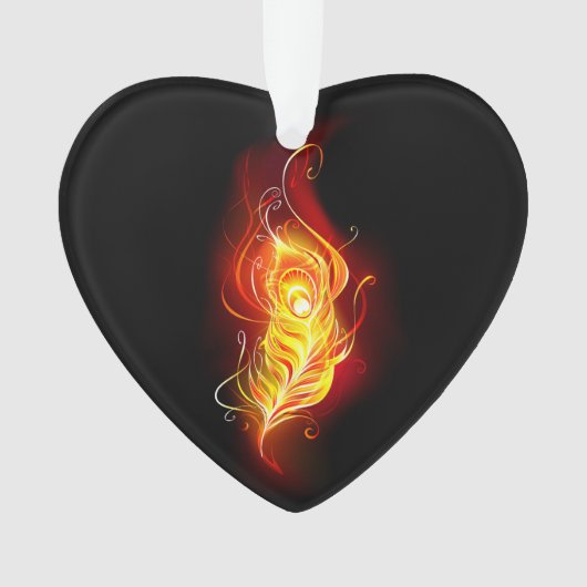 Vuurpacock Veer Ornament (voorkant)