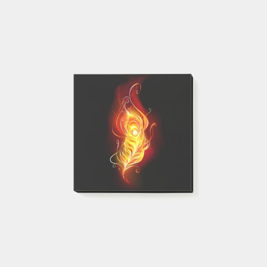 Vuurpacock Veer Post-it® Notes (Voorkant)