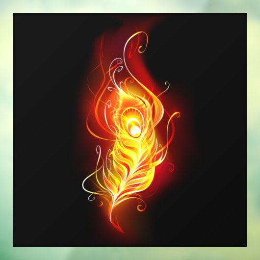 Vuurpacock Veer Raamsticker (Vel 3)