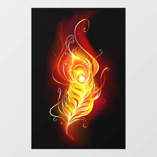 Vuurpacock Veer Raamsticker (Vel)