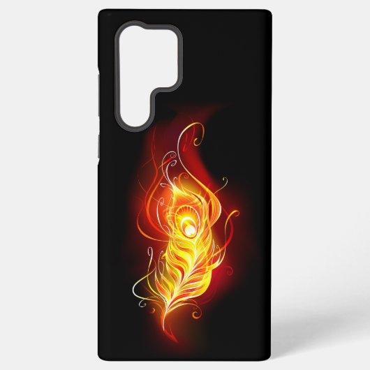 Vuurpacock Veer Samsung Galaxy Hoesje (Achterkant)