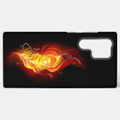 Vuurpacock Veer Samsung Galaxy Hoesje (Achterkant horizontaal)
