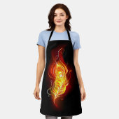 Vuurpacock Veer Schort (Gedragen)