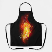 Vuurpacock Veer Schort (Voorkant)