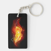Vuurpacock Veer Sleutelhanger (achterkant)