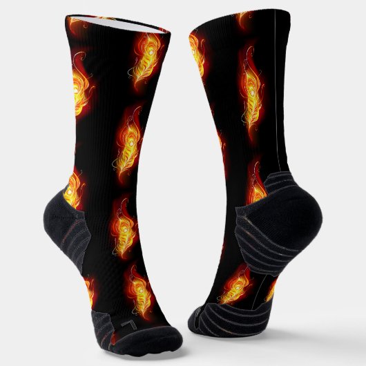 Vuurpacock Veer Sokken (Gebogen)