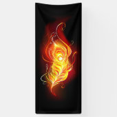 Vuurpacock Veer Spandoek (Verticaal)