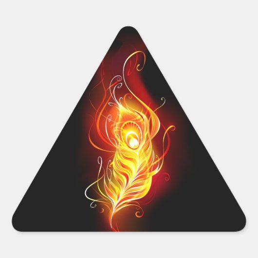 Vuurpacock Veer Sticker (Voorkant)