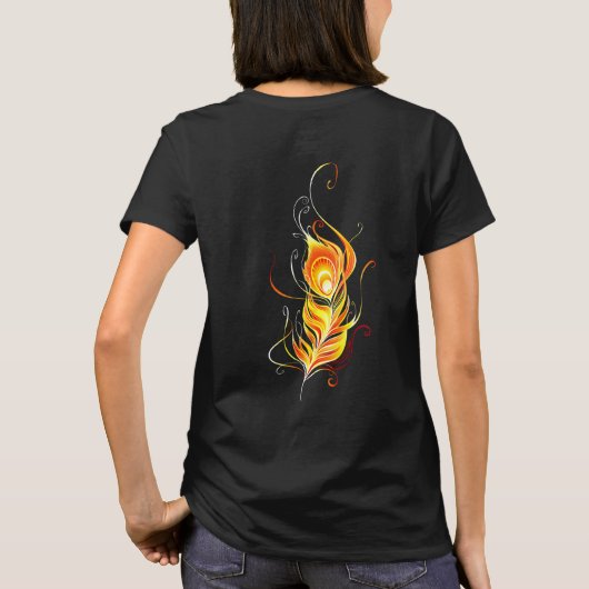 Vuurpacock Veer T-shirt (Achterkant)