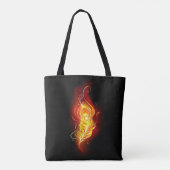 Vuurpacock Veer Tote Bag (Achterkant)