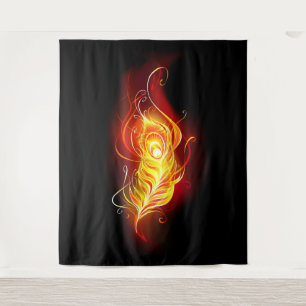 Vuurpacock Veer Wandkleed