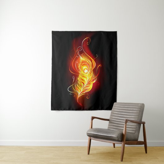 Vuurpacock Veer Wandkleed (In situ)