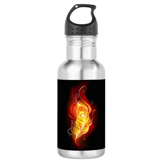 Vuurpacock Veer Waterfles (Voorkant)