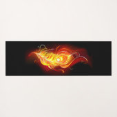 Vuurpacock Veer Yogamat (Achterkant (horizontaal))