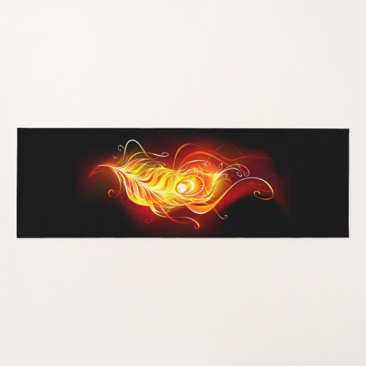 Vuurpacock Veer Yogamat (Voorkant (horizontaal))