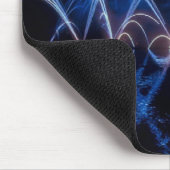 Vuurpannen, geweldig vuurwerk op een mousepad muismat (Hoek)
