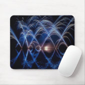 Vuurpannen, geweldig vuurwerk op een mousepad muismat (Met muis)